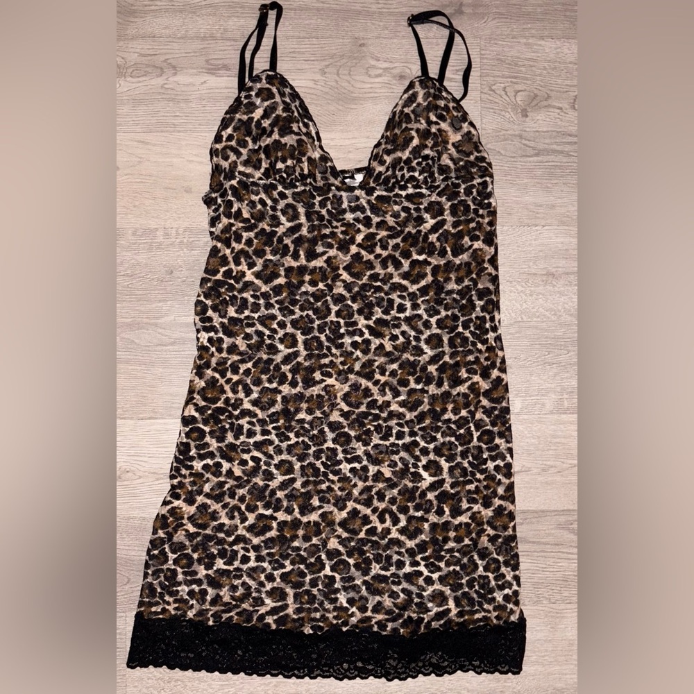 Victoria's Secret Leopard Print Slip Dress